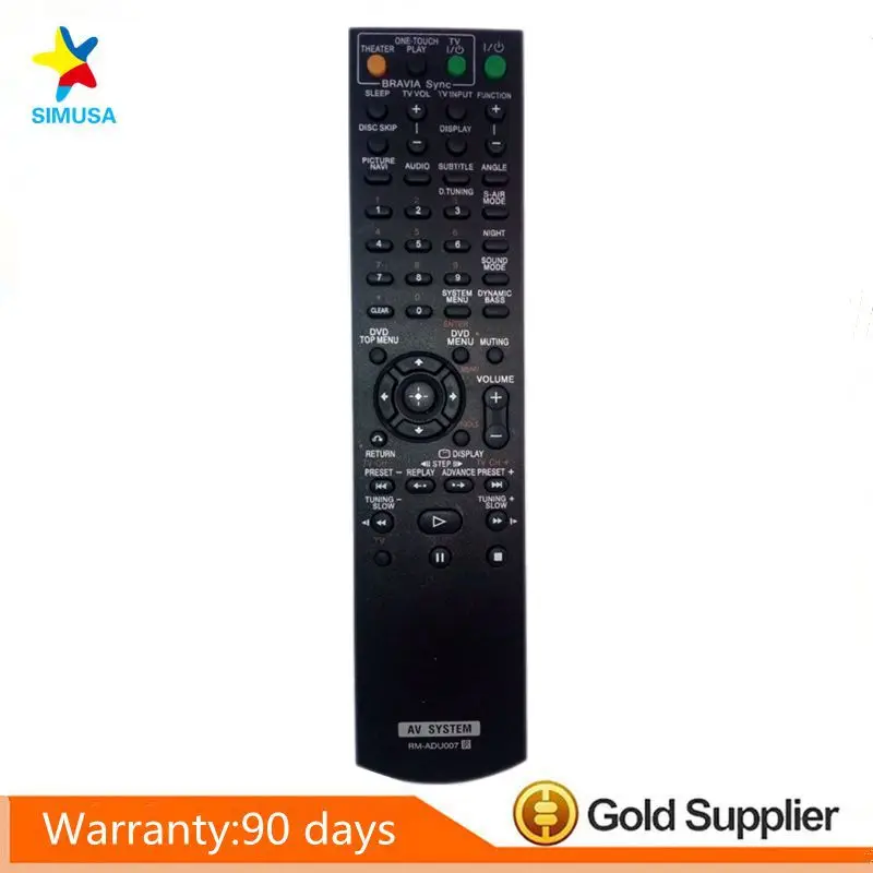 RM ADU007 Remote Control For SONY DAV HDX274 RMADU007A DVD Home Theater