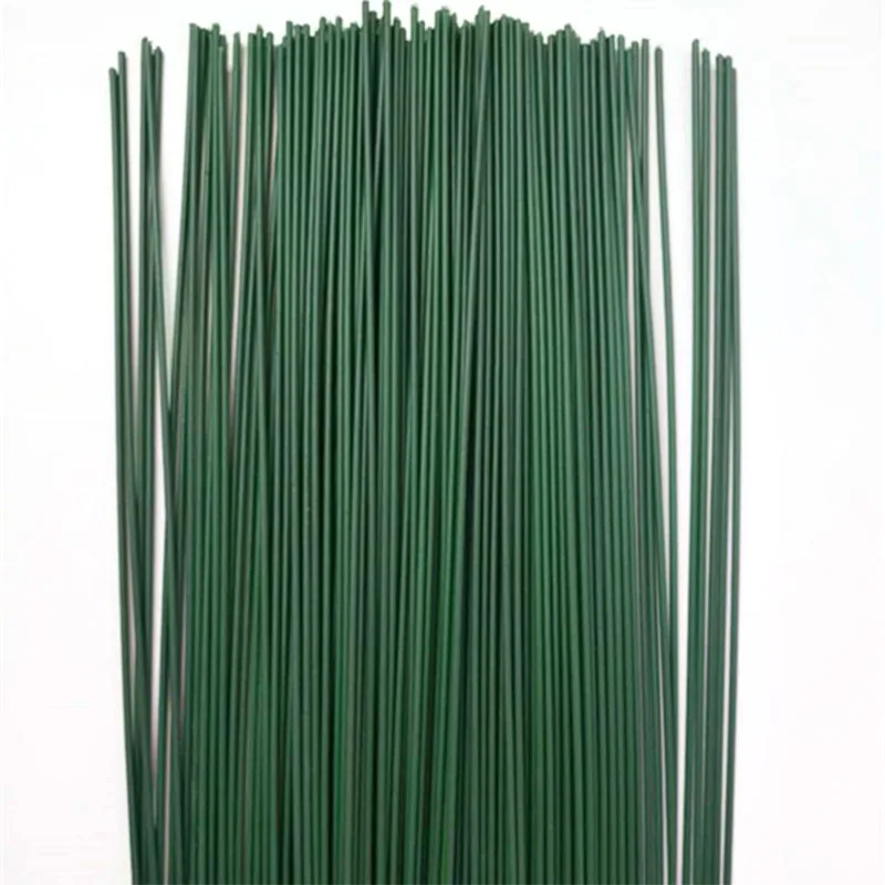 

12pcs/lot Green 60cm Plastic Florist Stub Stems Floral Wire Wedding Bridal Bouquet Craft Decor Home Artificial Decorations