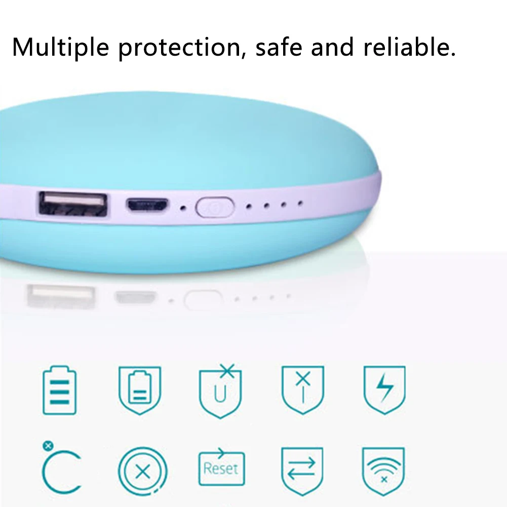 3000/4000 мАч USB Манго грелка для рук Мобильная мощность камень грелка для рук