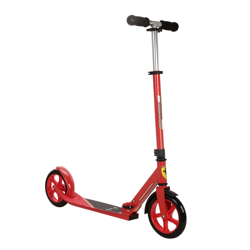 Ferrari Youngsters Aluminum Alloy Standing Scooter Folding Height 120cm Foot Scooters kick scooter (2)