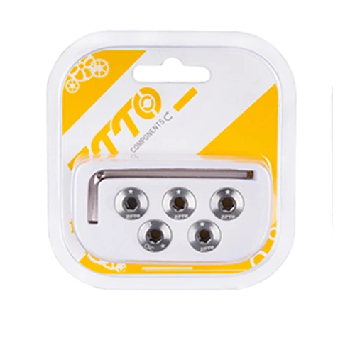 5pcs 5mm gray ZTTO болт, цепи велосипеда Звездочка винты 5mm7mm Звезду Болт с ЧПУ 7075 дорога MTB велосипеда диск Винт шатуны велосипед Запчасти - Цвет: 5pcs 5mm gray