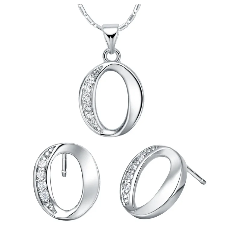 Luxury Women's Necklace Earrings Jewelry Sets UK 925 Sterling Silver ...