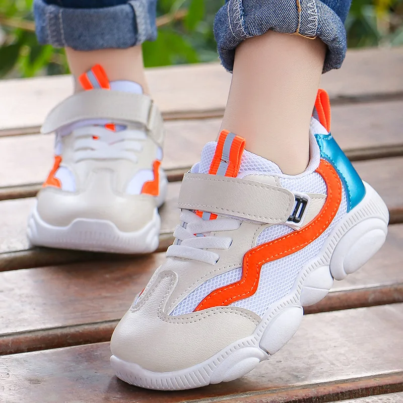 

2019 Spring New Brand Kids Shoes Boys Sneakers Handmade Slip On Boys Shoes Girls Sneakers Casual Sports Children Shoes