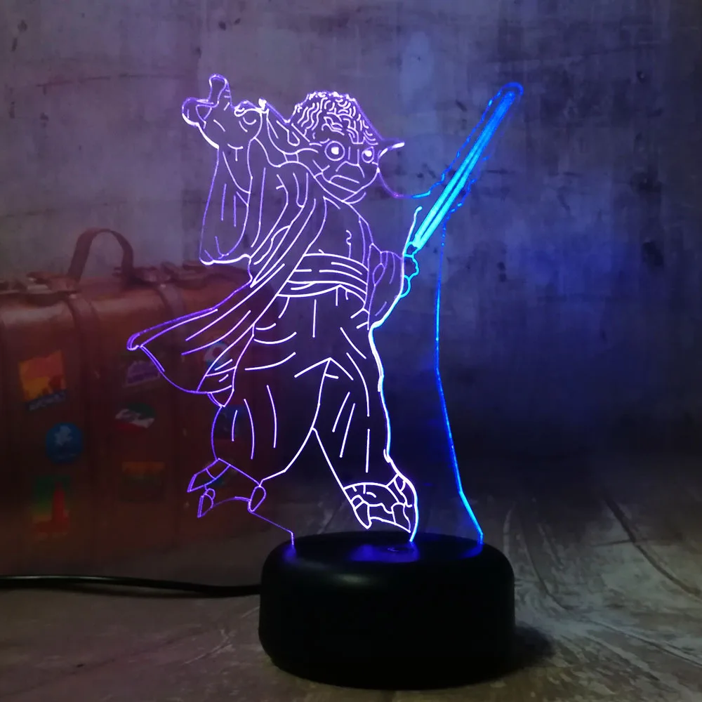 Смешанный двойной цвет 7 цветов Изменение цвета Звездные войны Juda Yuda 3D