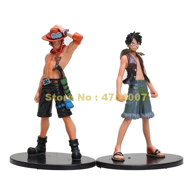 Аниме 2 шт./компл. цельная Обезьяна d luffy ace ПВХ фигурка модель 17 см игрушка|Игровые