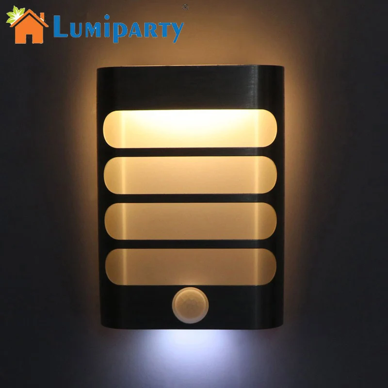  Lumiparty LED Night Light with Motion Sensor Wireless Wall Night Lamp Auto On/Off for Kid Hallway P - 32823082439