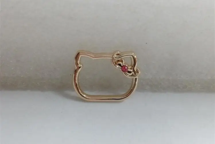 Дизайнерские металлические детали hello kitty из сплава для сумок одежды обуви