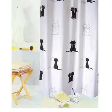 Rideau de douche amour chat hibou image avec rideau de douche crochets étanche polyester salle de bain en tissu rideau de douche ensemble de bain rideau