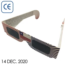 500 шт оптом 3D бумажные солнечные очки затмения, безопасные очки для просмотра Затмения