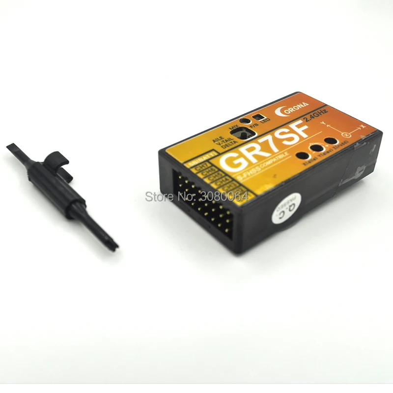 CORONA 2 4 7CH GR7SF S FHSS приемник buil in Gyro совместим с FUTABA T6J T8J 10J T14SG|corona receiver|receiver futabafutaba