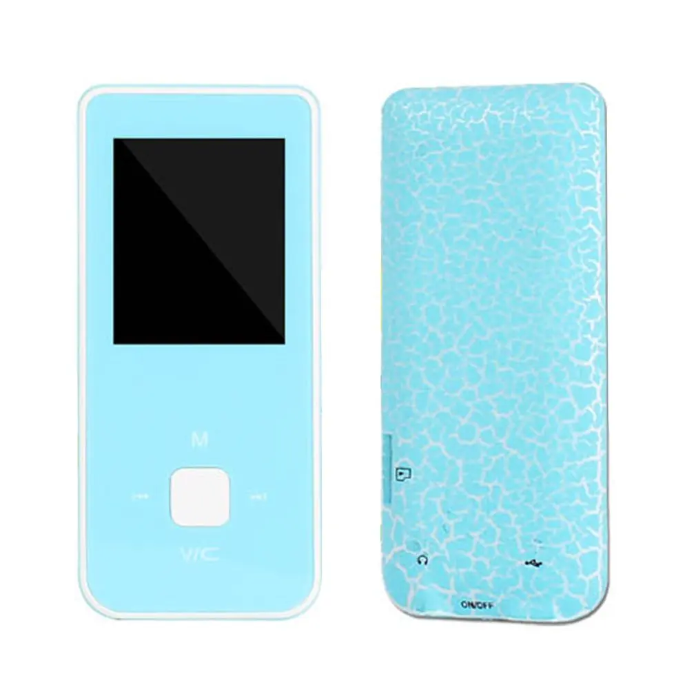 Портативный цветной экран HiFi MP3 музыкальный плеер с FM без потерь звук диктофон до 32 Гб MP4 плеер - Цвет: Синий