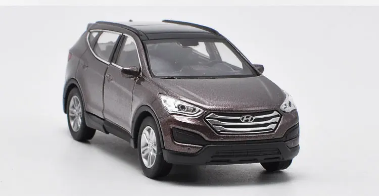 WELLY 1/36 HYUNDAI Santafe SUV литая под давлением модель автомобиля игрушка с вытягиванием назад для детей подарки коллекция игрушек