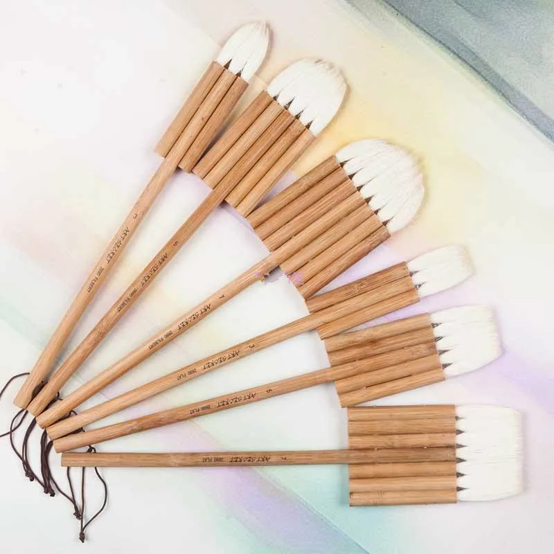 Soft Woolen Hair Paint Brush Bamboo Handle Joint Brush Oil Painting