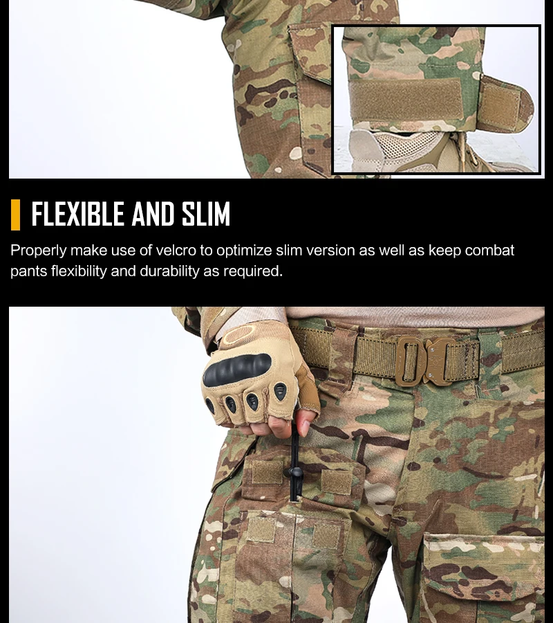 IDOGEAR G3 боевые штаны с наколенниками страйкбол тактические брюки Мультикам CP gen3 Охота камуфляж
