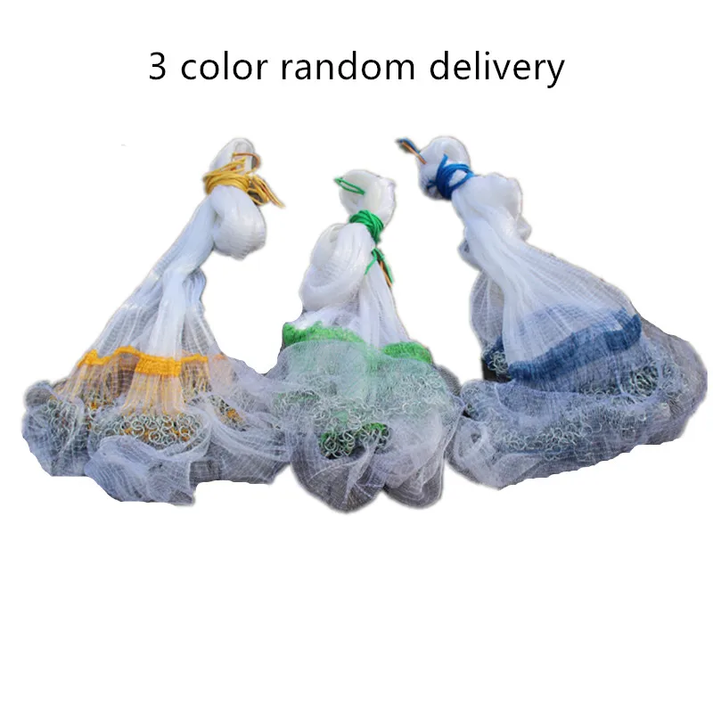 nylon cast net diameter 350cm-550cm style fishing net filet de peche hand throw net fishing network outdoor fishing tool