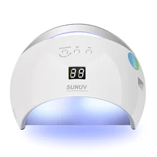 Розалинд SUN6 Sm Книги по искусству лампы для ногтей Светодиодный УФ-лампы Барабан Металлический дно ЖК-дисплей таймер Multicolors для отверждения УФ-гель для ногтей ногтей Книги по искусству инструменты