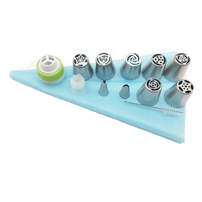 

13PCS/Set Russian Icing Piping Nozzles Icing Piping Cream Pastry Bag Tips Cupcake Cake Decorating Tools Kitchen Accessories