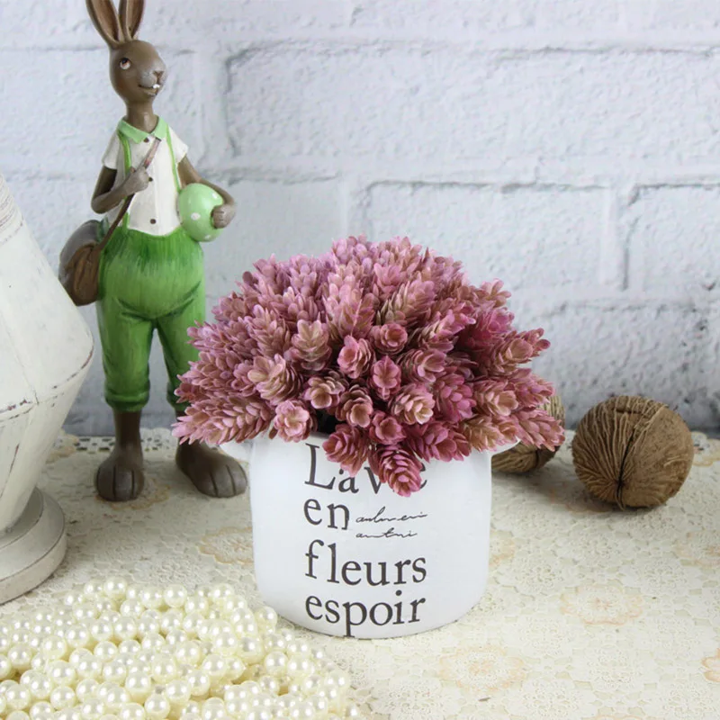 

Home Decor High Simulation Green leaf grass Plant Pineapple Grass Home Decoration Artificial Plant Flower