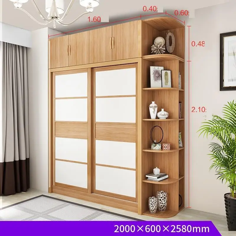 Armario шкаф для хранения Garderobe Gardrop Dolap D Zenleyici Ретро деревянный Mueble De Dormitorio шкаф мебель шкаф для спальни - Цвет: Version W