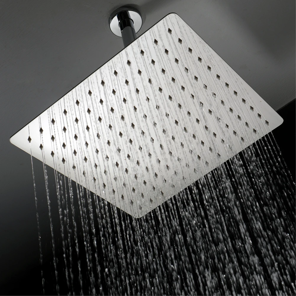 HIDEEP bathroom shower top spray stainless steel chrome plated ultra