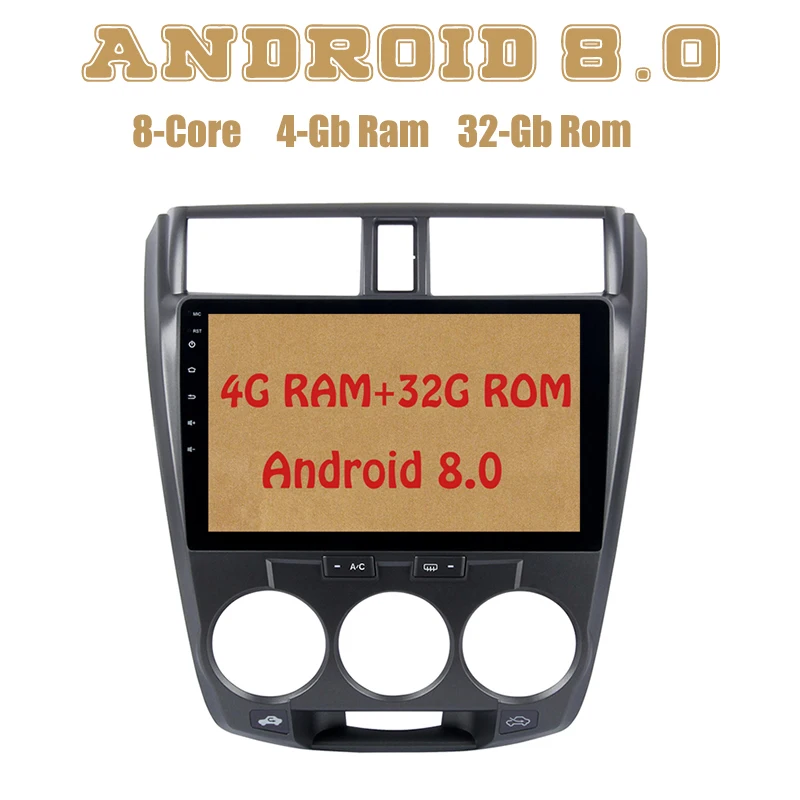 

Android 8.0 Octa core PX5 car radio gps player for city 2008-2013 with 4G RAM wifi 4G USB RDS bluetooth audio stereo