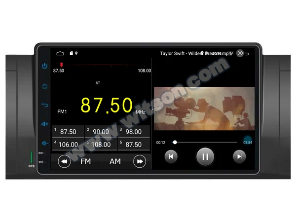 WITSON Android 9,1 В Автомобильный dvd плеер для BMW E39/M5/X5/E53 gps навигационная система Зеркало Ссылка приемник fm/am/OBD/TPMS/DVR/Wifi/4G
