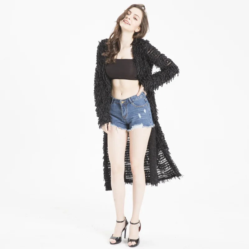 Kimono Cardigan Winter Warm Long Cardigan Women Sweater Knitted Pull Femme Hiver 2019 Korean Oversized Tassel Sweaters Black Red Kimono Cardigan Winter Warm Long Cardigan Women Sweater Knitted Pull Femme Hiver 2019 Korean Oversized Tassel Sweaters Black Red