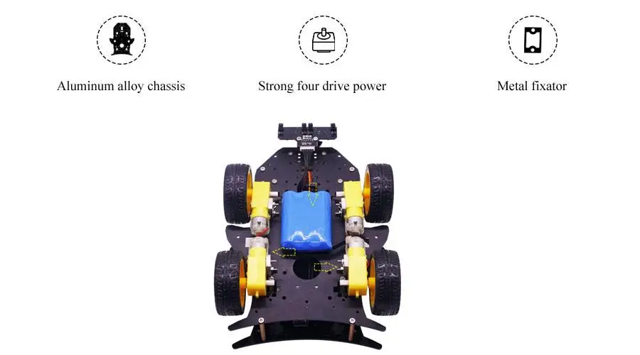 Yahboom 4WD умный робот RC автомобиль смарт-автомобиль с wifi камерой для Raspberry Pi 4B/3B+ RC игрушки