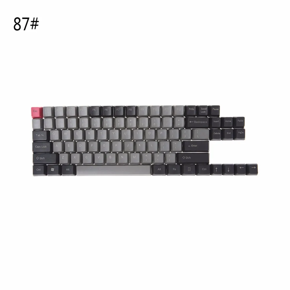 Черный, серый цвет смешанный Dolch толстые PBT 104/87/61 ключ Шапки OEM профиль ключ Шапки