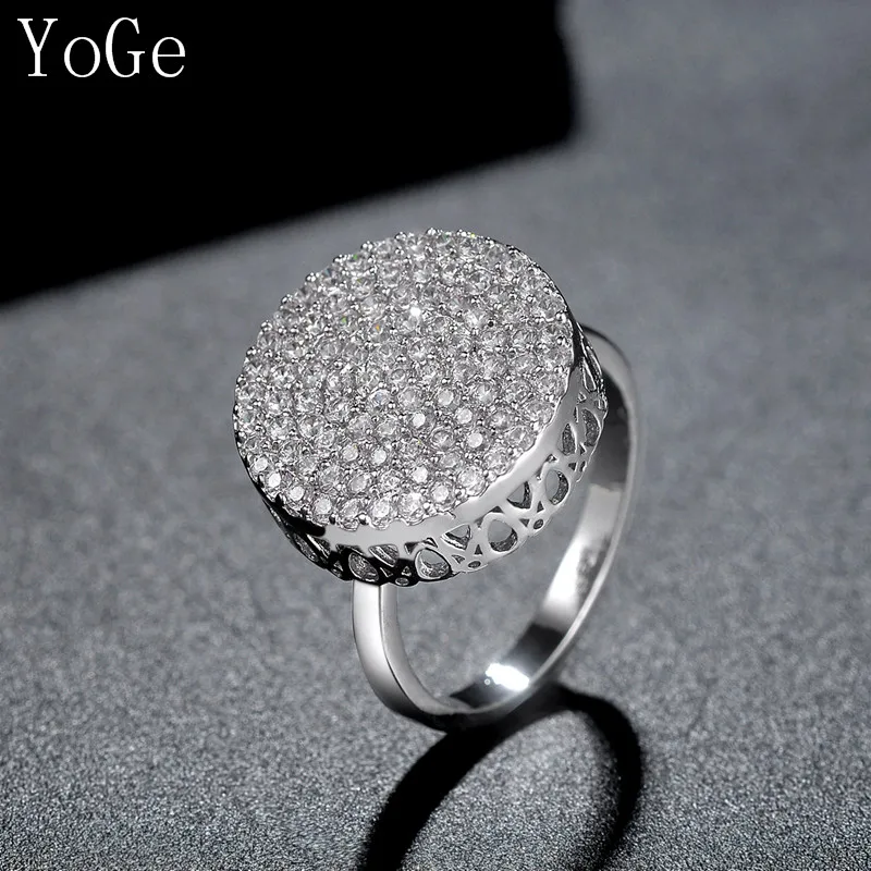 

YoGe statement Jewellery, R2560 Fashion design AAA CZ round shaped Party&Anniversary&wedding Women's ring