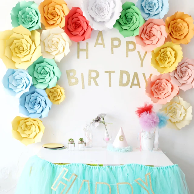 30cm Diy Paper Wedding Flowers Birthday Baby Shower Bridal 30cm Diy Paper Wedding Flowers Birthday Baby Shower Bridal Party Flower Template Tutorial Photo Backdrops Home Decoration