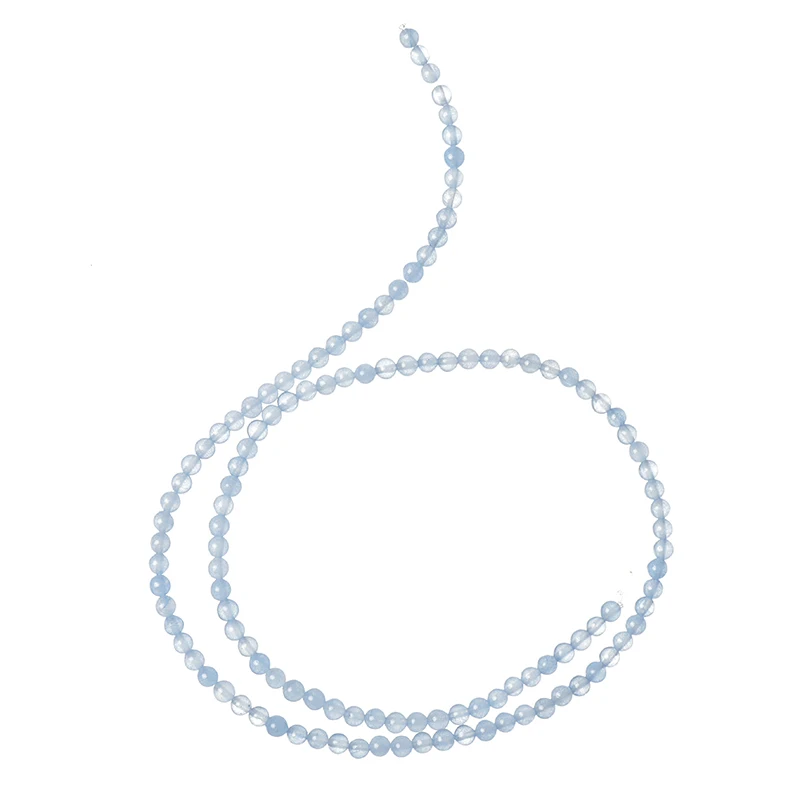 

Wholesale 3mm Highland Chalcedony findings 15.5inch DIY bracelet&necklace for female girls loose beads