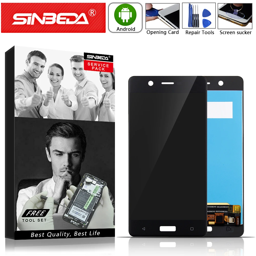 5 &quotоригинал для Nokia ЖК дисплей сенсорный экран дигитайзер сборка замена N5 LCD TA 1024