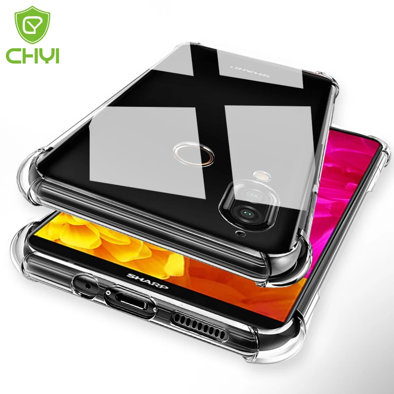 

Shockproof Bumper Transparent Silicone Phone Case For Sharp Aquos S3 High case S2 TPU Clear protection Back Cove Explosion-proof