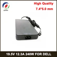 240 Вт блок питания для ноутбука 19,5 в 12,3 а 7,4*5,0 мм 8PIN адаптер для ноутбука Dell alienware M6700 M4700 M6400 M6500 M6600 M15x зарядное устройство