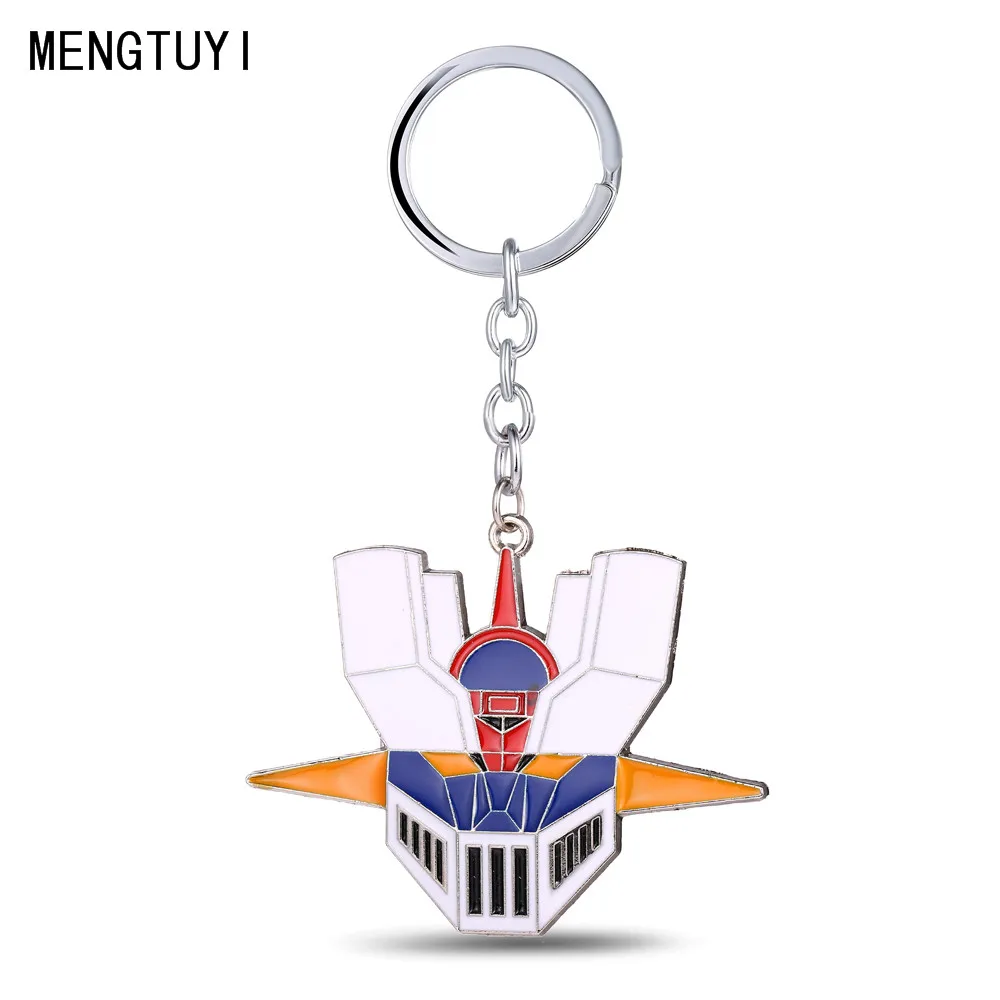 Anime Mazinger Z Helmet Metal Keychains Signal Side Key Chain Ring Holder For Fans Men Porte Clef Chaveiro Jewelry Figure | Украшения и