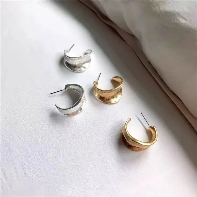 MENGJIQIAO панк серьги-кольца из металла для женщин массивные ювелирные изделия неровные круглые Brincos вечерние аксессуары для ушей ювелирные изделия