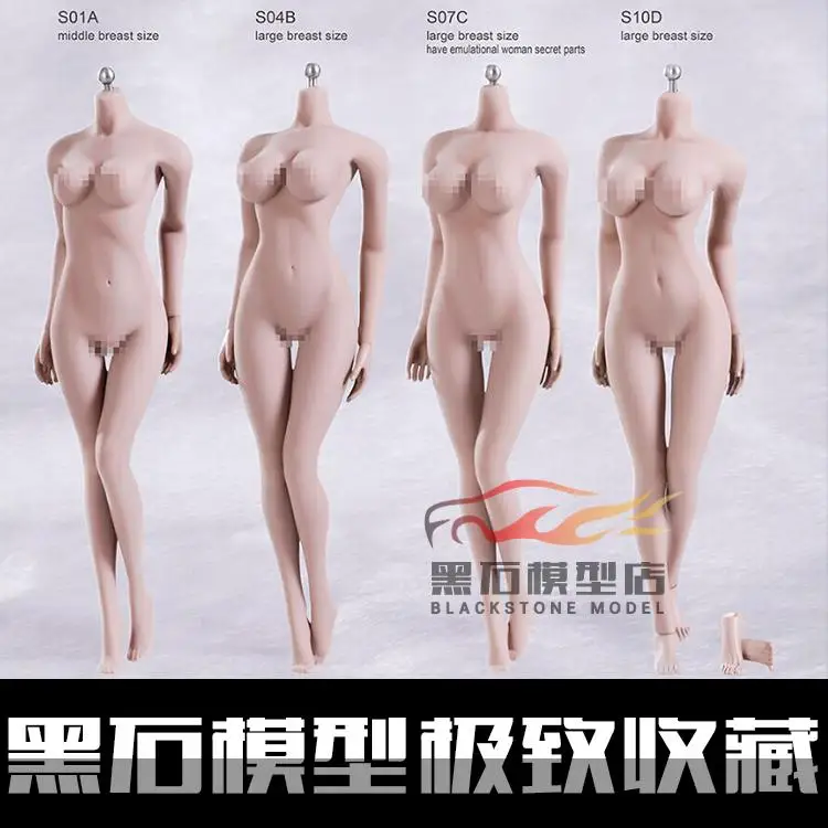 

Phicen 1/6 Figures Headless Steel Bone Female Plascit Ferrite White Skin Color S01A S01A S04B S07C S10D Big Breast DIY Body