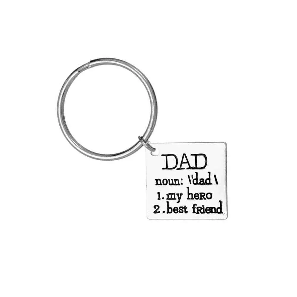 Подарок на день отцов брелок для папы/лучшего друга/ожерелье папы|best keychain|keychain for