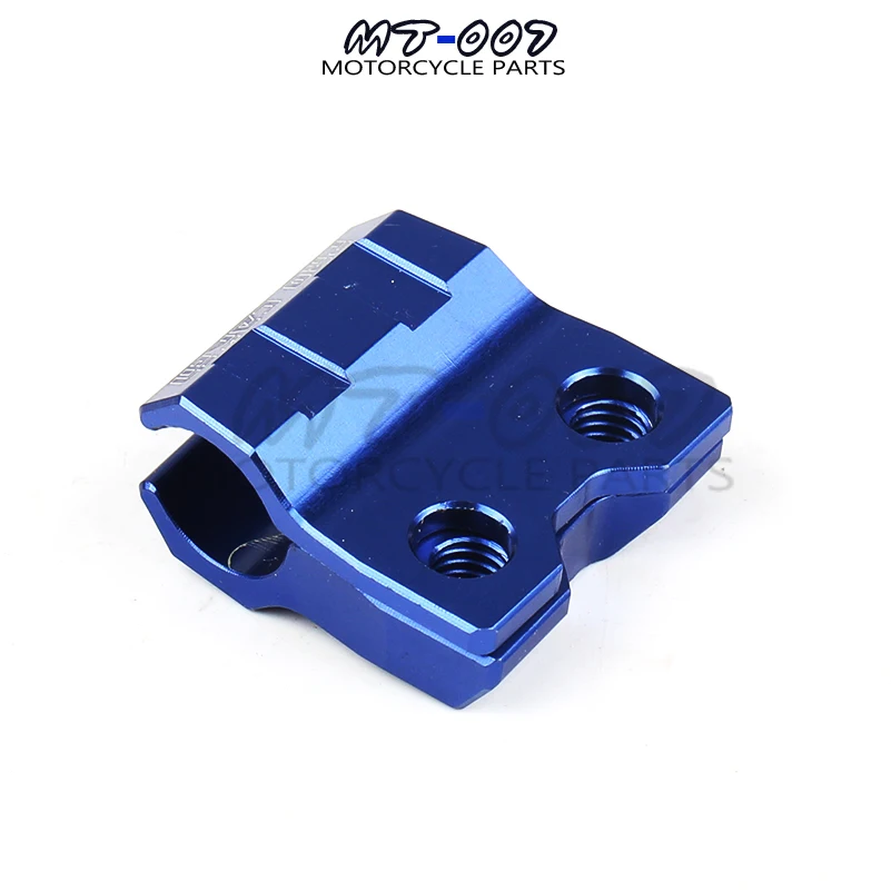 CNC Blue Brake Line Hose Clamps Holder For YZ WR 125 250 YZF WRF 250