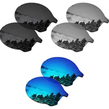 SmartVLT, 3 пары поляризованных солнцезащитных очков, Сменные линзы для солнцезащитных очков, черный, серебристый, титановый, голубой