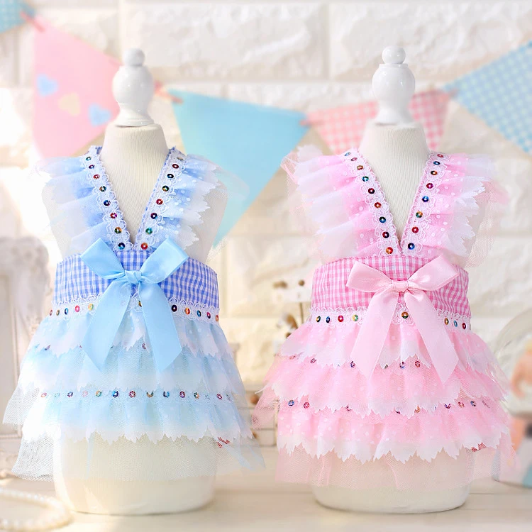 Wholesale 2016 New Pet Dog Dress Summer Princess Dog Clothes Sexy Sequins Dress for Pomeranian Yorkshire Terrier Fmale Dogs Buy Cheap 2016 New Pet Dog Dress Summer Princess Dog Clothes Sexy Sequins Dress for Pomeranian Yorkshire Terrier Fmale Dogs