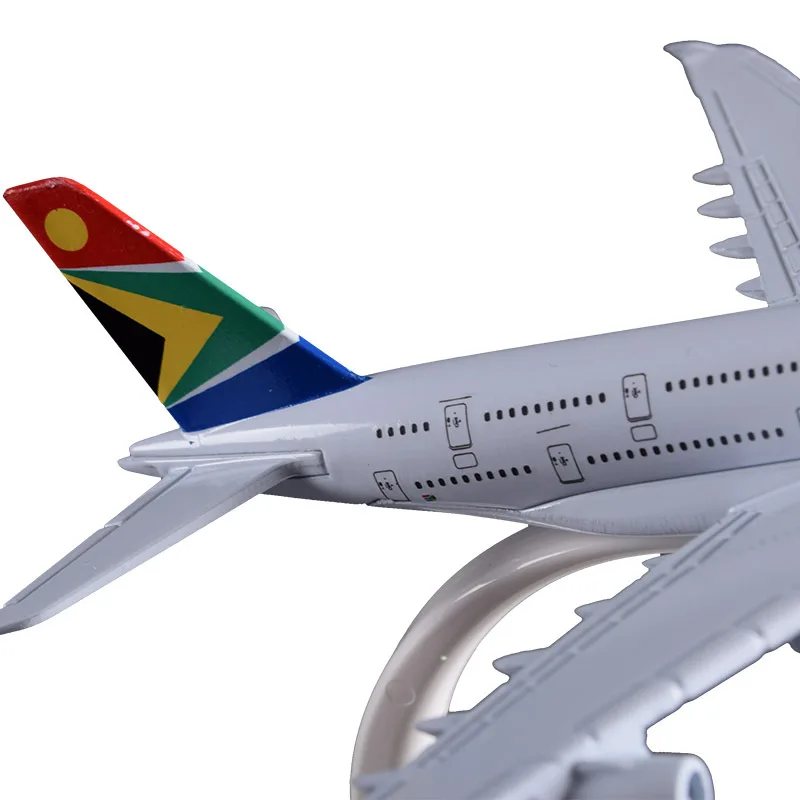 Модель самолета A380 16 см авиационная модель авиационного Южной Африки