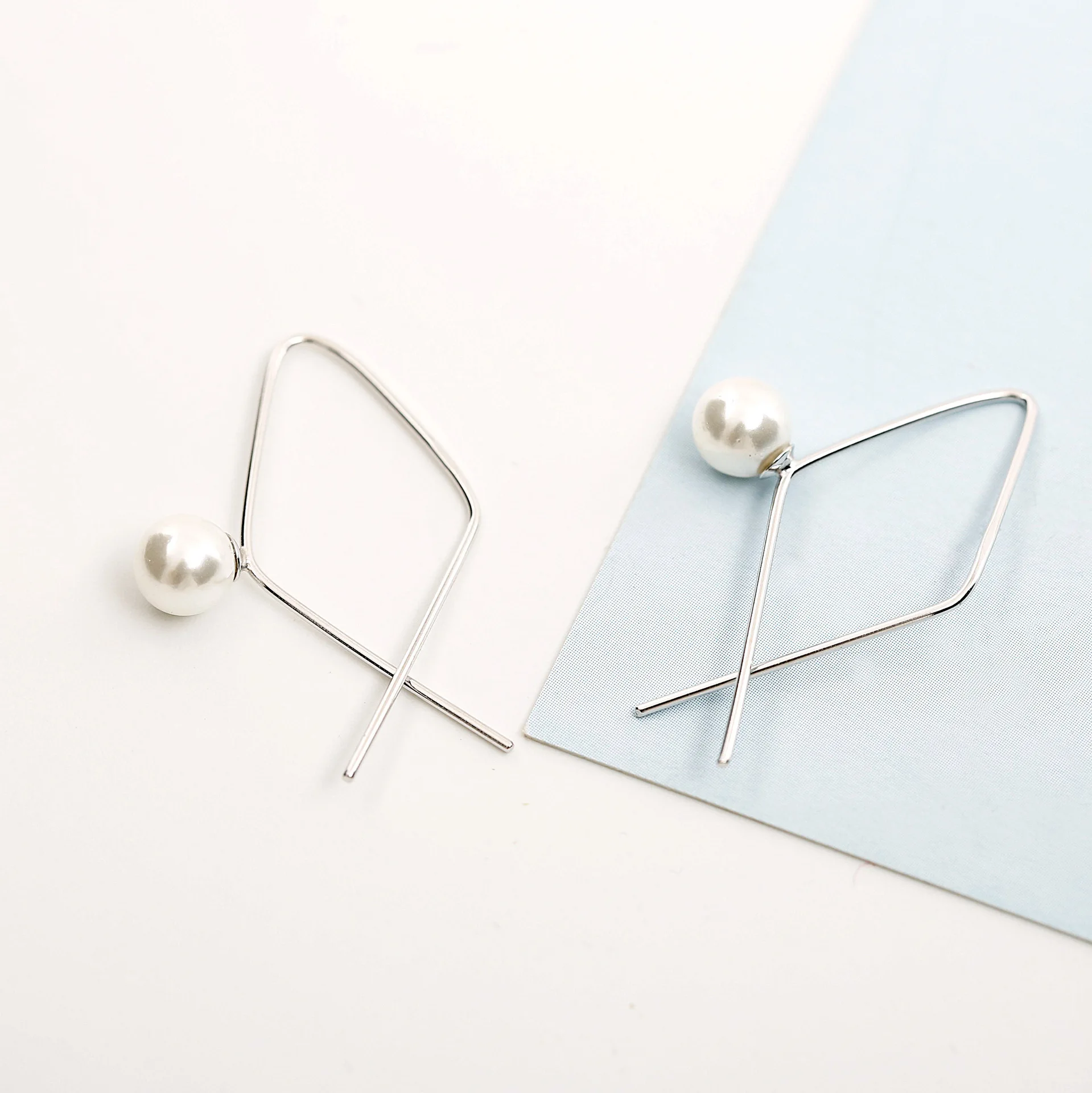 Pearl 100% стерлингового серебра 925 Ювелирные украшения гипоаллергенный серьги для