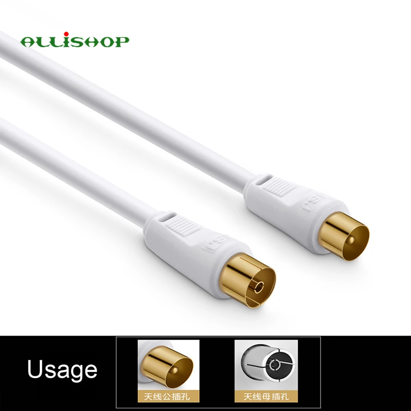 Кабель для ТВ антенны ALLiSHOP HD 75 Ом TV 9 5 мм коаксиальный кабель премиум класса с