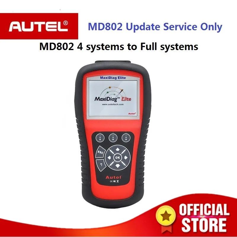

Autel Auto Link diagnostic tool MaxiDiag MD802 scanner Update Service From MD802 4 Systems To MD802 All Systems