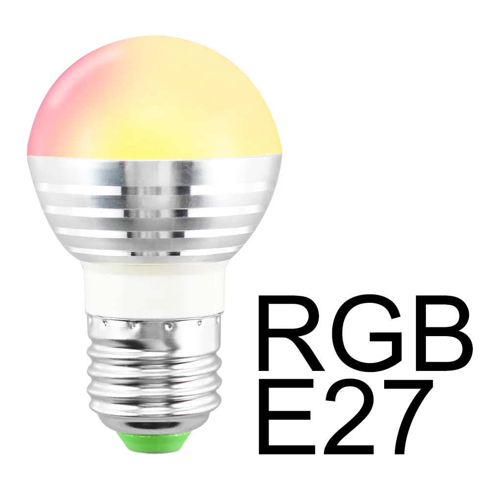 E27 16 Цвет Magic 5 Вт RGB вечерние светодиодный лампы 24key ИК светильник с устройством дистанционного управления 110 В 220 праздничные затемнения сцены Ночной светильник - Испускаемый цвет: E27 5W