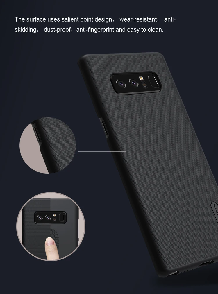 For Samsung Galaxy Note 8 Case NILLKIN Frosted Case For Galaxy Note 8 Note8 Hard Plastic Back Cover With Gift Screen Protector (5)