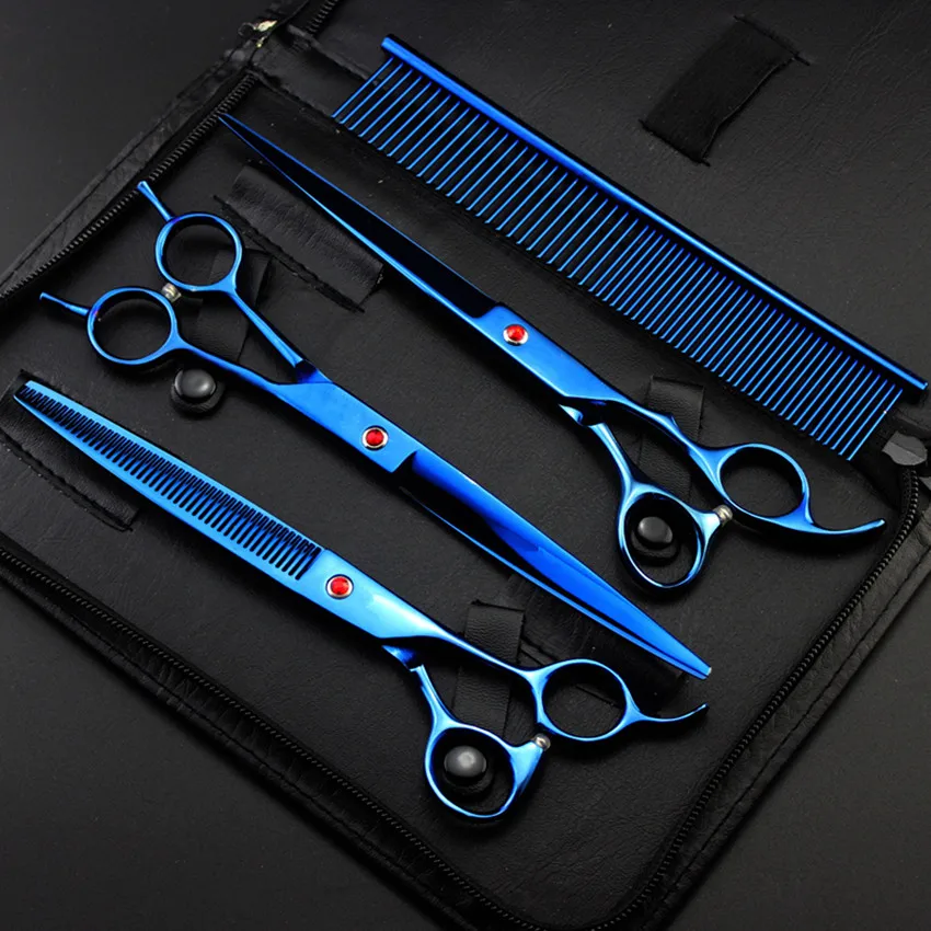 Professional 4 kit 8 inch pet shears dog grooming thinning haircut hair