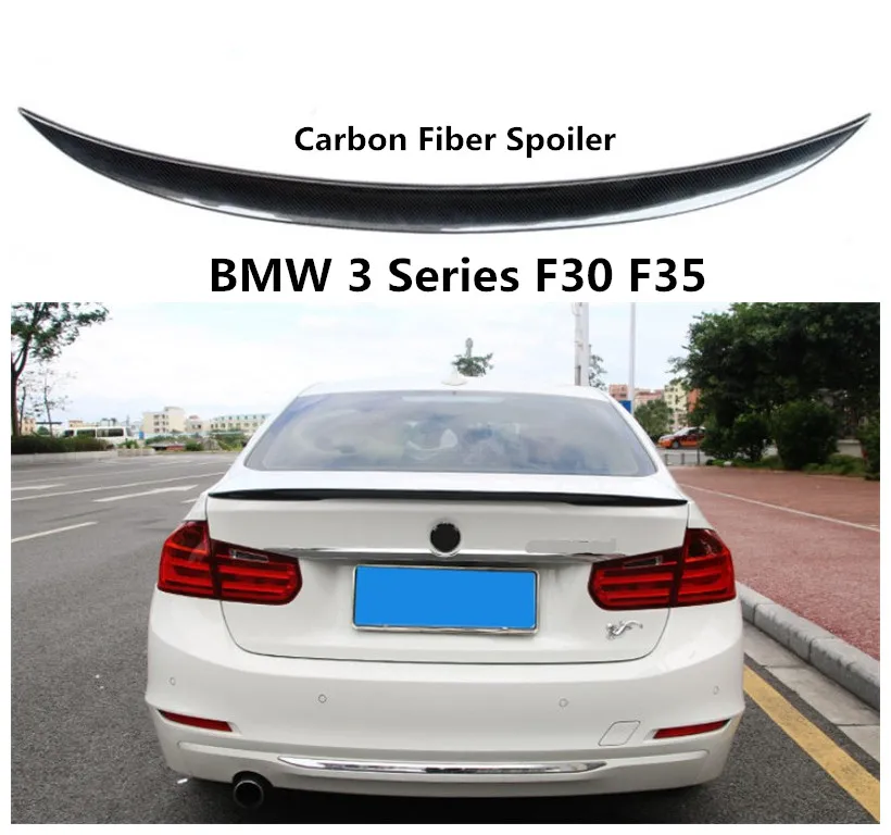 Спойлер из углеволокна для BMW 3 серии F30 F35 320 325 328 335 2012- высокое качество Спойлеры авто аксессуары, EMS